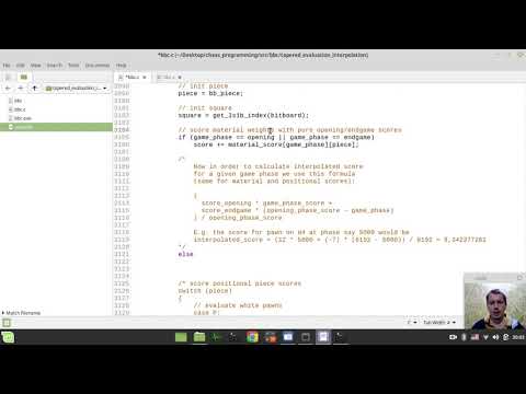 Improving BBC chess engine: TAPERED EVALUATION (interpolating scores) + BONUS: BBC vs VICE match!
