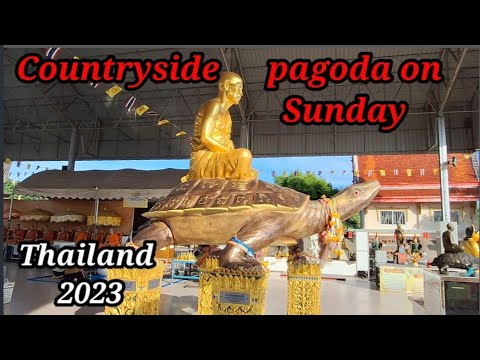 Visitando o pagode rural de Watprayoon | Turnê na Tailândia em 2023