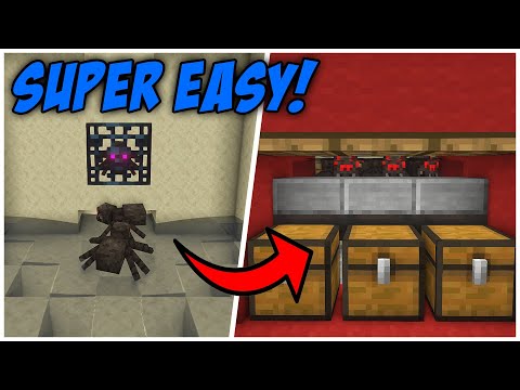 The MOST EFFICIENT Spider Spawner XP Farm in Minecraft Java 1.21 (Tutorial)