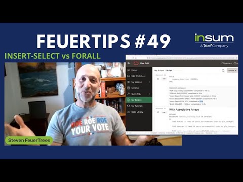 Feuertips #49: INSERT-SELECT vs FORALL