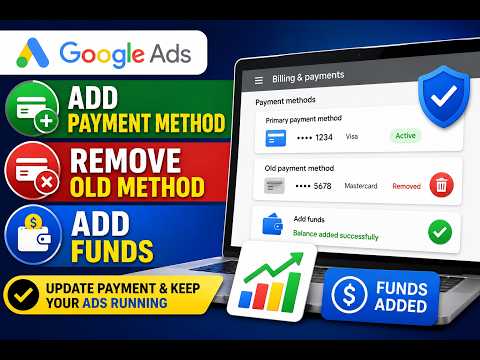 How to Add Payment Method & Funds in Google Ads | Add Payment Method and Funds in Google Ads #goo...