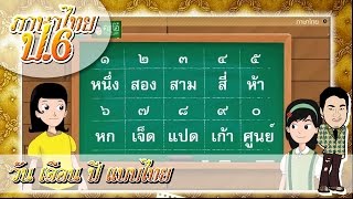 สื่อการเรียนการสอน วัน เดือน ปี แบบไทย ป.6 ภาษาไทย