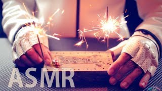 [ASMR] 5 TRIGGERS Wooden Block (Tapping, Scratching, Marble, Fire Matches &amp; Sparklers) - NO TALKING