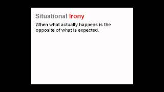 What is Irony?  Three Types of Irony Lesson