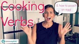 English Cooking Verbs // How to Poach an Egg! 🍳