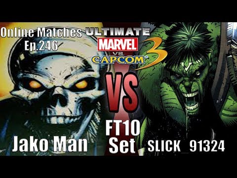 Jako Man VS SLICK_91324 (Gamino1995) FT10 Set (UMVC3 Online Matches Ep.246)