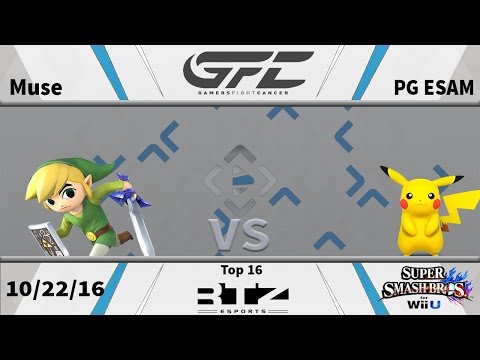 GFC - Top 16 Winners R1 - Muse (Toon Link) vs PG ESAM (Pikachu) - Wii U