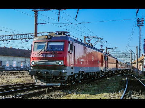 Lema 480 009-6 trecere fara oprire prin Timisoara Nord cu un marfar