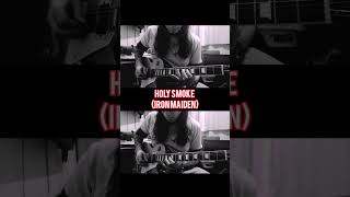 Guitar Lesson: Holy smoke (Iron Maiden) - Harmonies #music #ironmaiden #guitar