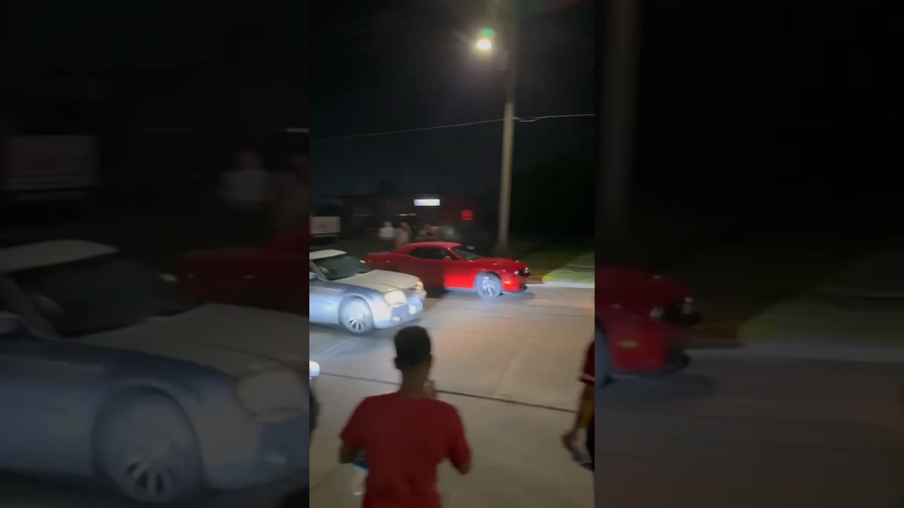 Street race ends in BIG ACCIDENT‼️😱