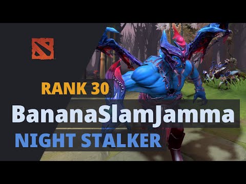 BananaSlamJamma (Rank 30) plays Night Stalker Dota 2 Full Game