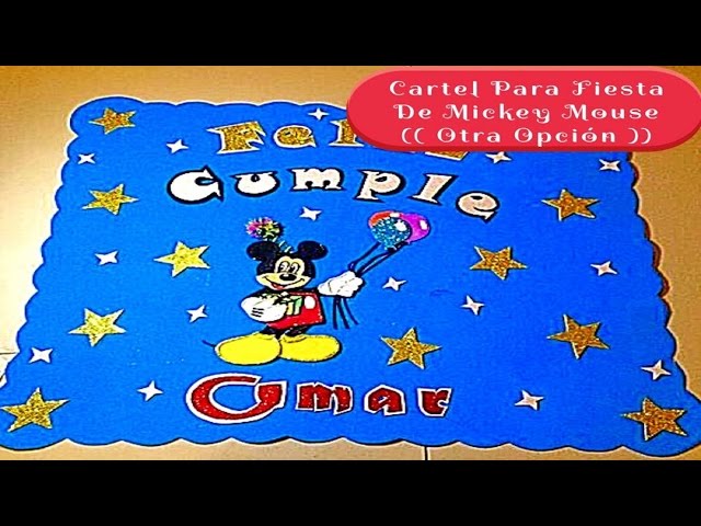 Vídeo relacionado con Disney Mickey Mouse FSC - Cartel de papel para fiesta de cumpleaños, 2 m de longitud