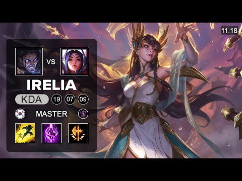 Irelia Top vs Sylas - KR Master - Season 11 Patch 11.18