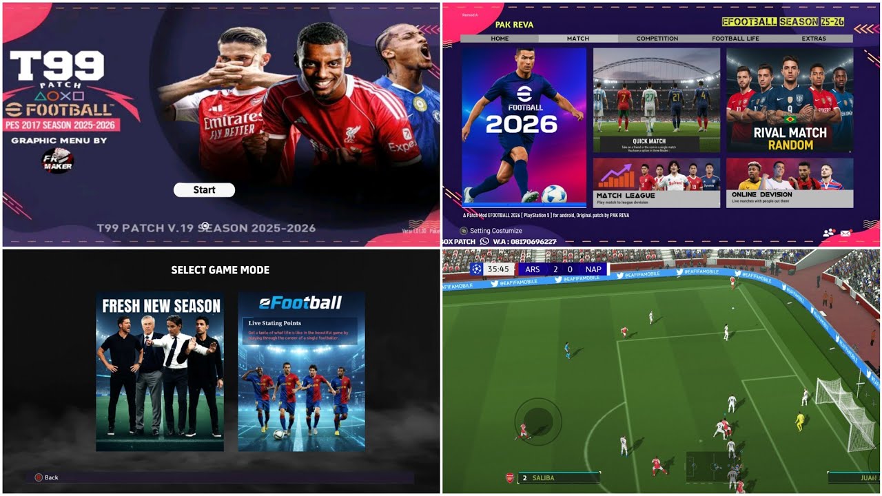 eFootball 2026 Mod FIFA 16 Android Offline