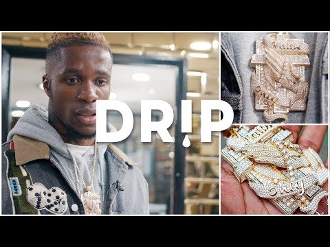 Wilfried Zaha Gets new Iced Out Pendant! - #Drip Ep.3 | Link Up TV