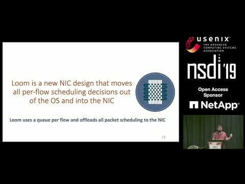 NSDI '19 - Loom: Flexible and Efficient NIC Packet Scheduling