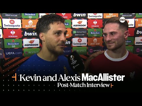 Liverpool 2-0 Union SG Post-Match | Mac Allister brothers react after special Europa League clash 🎥