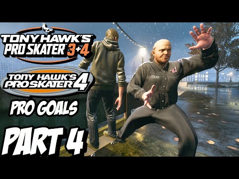 "THPS4 PRO GOALS" TONY HAWK'S PRO SKATER 3 + 4 Playthrough Gameplay Part 4 (PC)