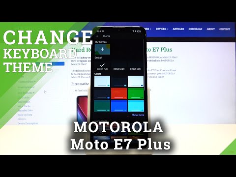 How to Change Keyboard Theme in MOTOROLA Moto E7 Plus – Find Keyboard Theme Options