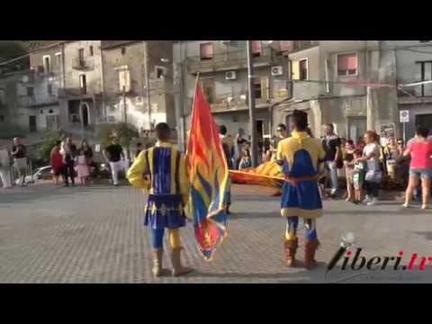 Anteprima con gli sbandieratori di Bisignano - Inaugurazione Castello di Savuto (Cleto)