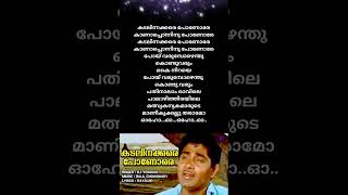 Kadalinakkare Ponore 😍 Chemmeen #malayalam #songlyrics #trending #evergreen #shorts #kjyesudas #yt