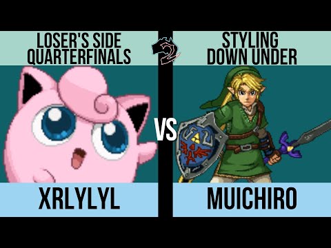 Styling Down Under Loser's Top 8: Xrlylyl (Puff) vs. muichiro (Link) - SSF2 Tournament