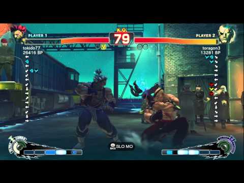 Tokido [Akuma] vs toragon3 [Sagat] SSF4 Japanese Online Ranked Matches - TRUE-HD
