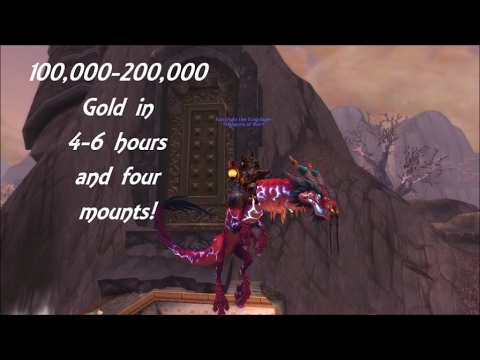 Wow how to make 100,000-200,000 Gold in 4-6 hours and get the Thundering Ruby cloud serpent!