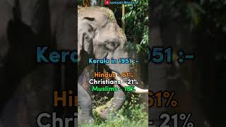 Religion percentage of Kerala from 1901 to 2011 �