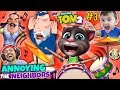 MY TALKING TOM 2 Annoys the Neighbors! (FGTEEV Boys)