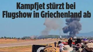 Griechenland: Kampfjet Phantom F4 stürzt bei Flugshow ab – Zwei Piloten tot