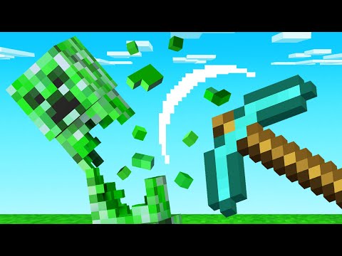 Destroying Minecraft Mobs With Real Life Physics! (Teardown)