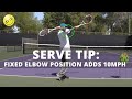 Tennis Serve Technique: Fix Your Elbow Position And Add 10mph