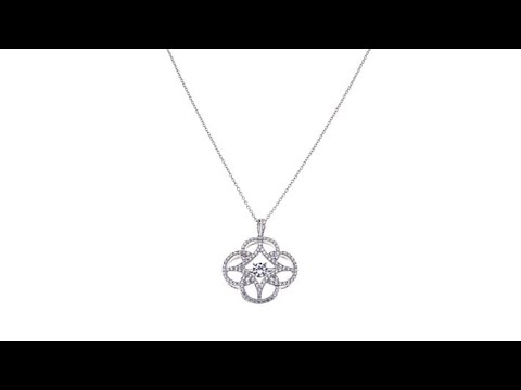 Absolute 1.49ctw Cubic Zirconia Dancing Pendant