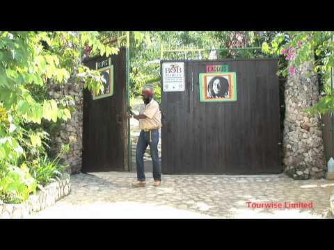 Bob Marley's house and mausoleum in the village of Nine Miles, Jamaica.
