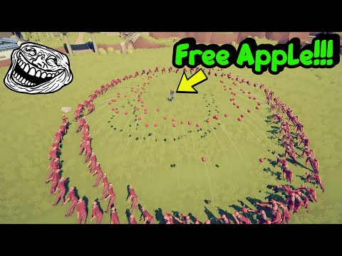 100 Apple Thrower Vs Every Units | 100 Apple Keeps The Doctor Away - TABS