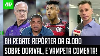 ‘Ele só fez isso para…’: Bruno Henrique rebate repórter da Globo sobre Dorival, e Vampeta comenta