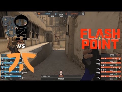 Fnatic vs c0ntact - MIRAGE map 1 - Flashpoint 2 - Upper Bracket xnd CSGO