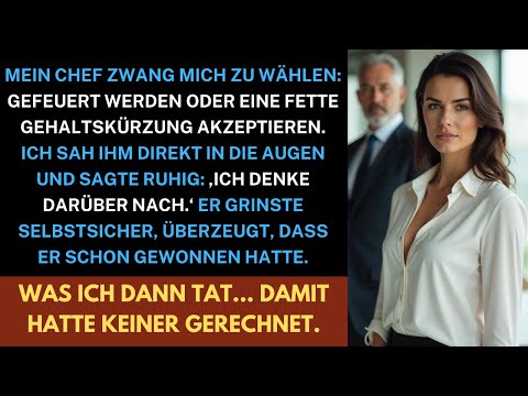 Der Chef Gab Mir Die Wahl: Gefeuert Werden Oder Eine Heftige Gehaltskürzung. Ich Entschied Mich…