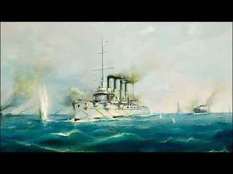 Der „Warjag“ - "Врагу не сдается Наш Гордый Варяг!" на немецком,оригинальный текст