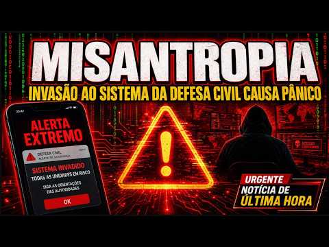 MISANTROPIA – INVASÃO AO SISTEMA DA DEFESA CIVIL CAUSA PÂNICO