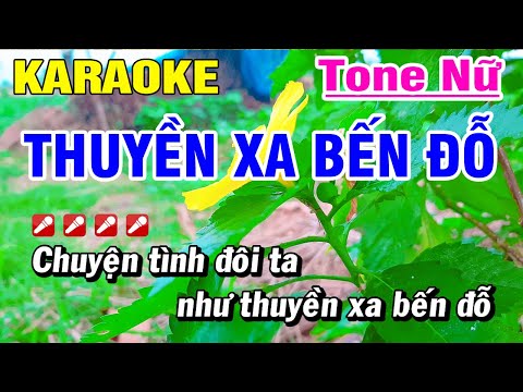 Thuyền Xa Bến Đỗ Karaoke Nhạc Sống Tone Nữ Beat Hay | Hoài Phong Organ