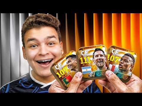 فاجأت مشترك وطورت حسابه ب ميسي 111 + كريستيانو 109 + امبابي كلهم Big Time .. 🔥!