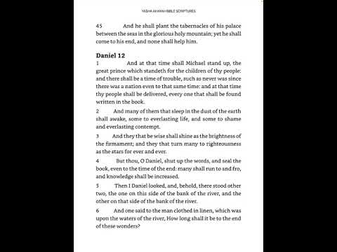 Daniel 12 prophecy Some shall awake to everlasting life and some to everlasting shame and contempt