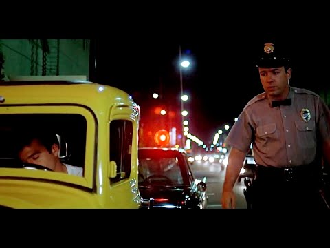 Carol & John - Cop Ticket Scene - American Graffiti (Blu-ray 1080p)