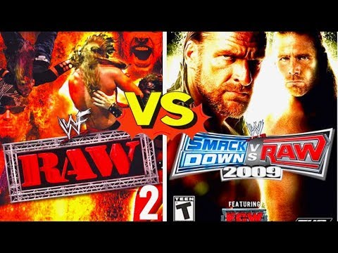 WWE RAW 2 Finishers VS WWE SVR 2009 Finishers Comparison👏👍😍