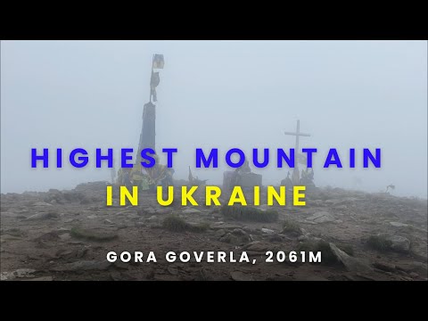 Highest mountain in Ukraine- Gora Goverla, 2061m