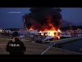 Fire rips through Croatian marina, destroying 22 boats - Video