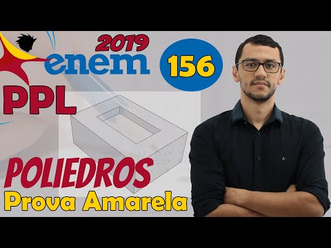 ENEM PPL 2019 | Questão 156 Matemática | Poliedros (Relação de Euler)