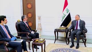 رئيس مجلس الوزراء السيد مصطفى الكاظمي يستقبل السفير الكويتي في بغداد
